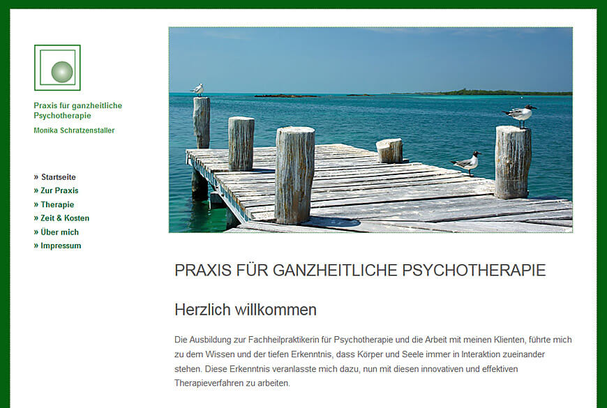 Website: Praxis für ganzheitliche Psychotherapie